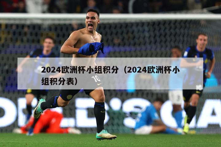 2024欧洲杯小组积分（2024欧洲杯小组积分表）